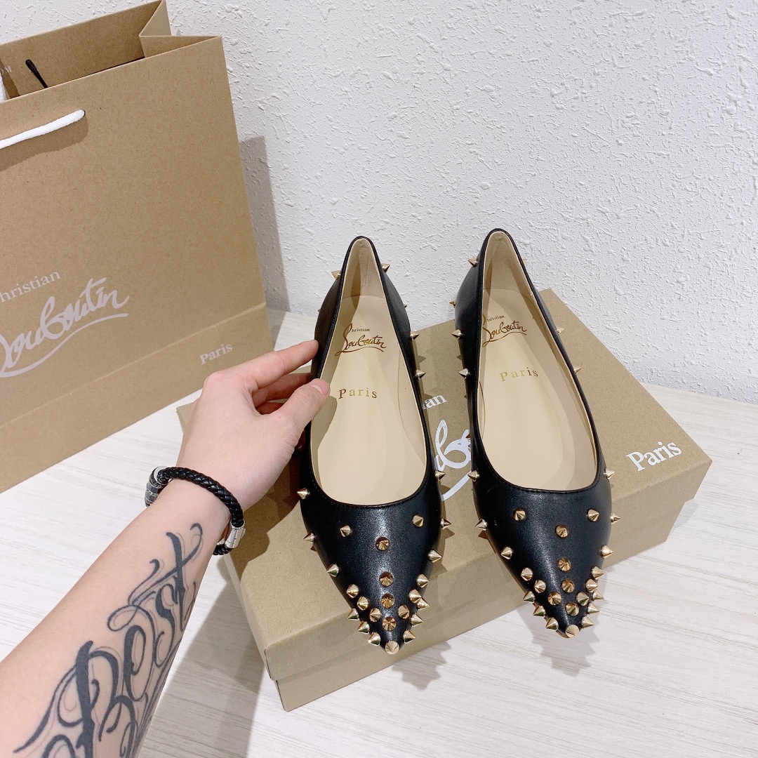christian louboutin replica shoes high quality AAA+ leather shoes